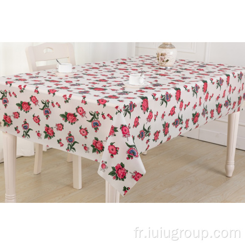 Couverture de table carrée en tissu de table de banquet résistant à l&#39;huile